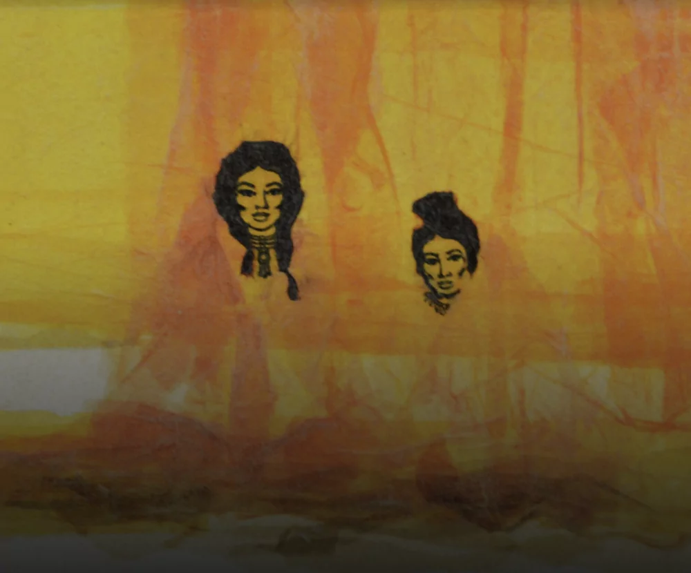 A painting of 2 women - 5 Native American Artists You Should Know About
